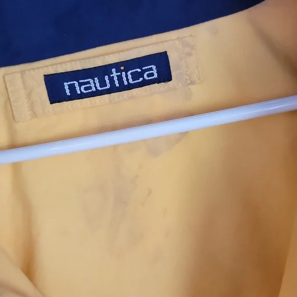 Vintage Nautica Mens Jacket XL Hooded Green Reversible Long Sleeve - Picture 6 of 7